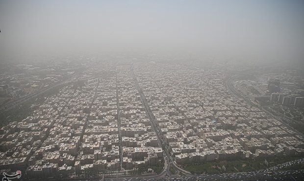 وضعیت هوای تهران قرمز شد وضعیت هوای تهران قرمز شد